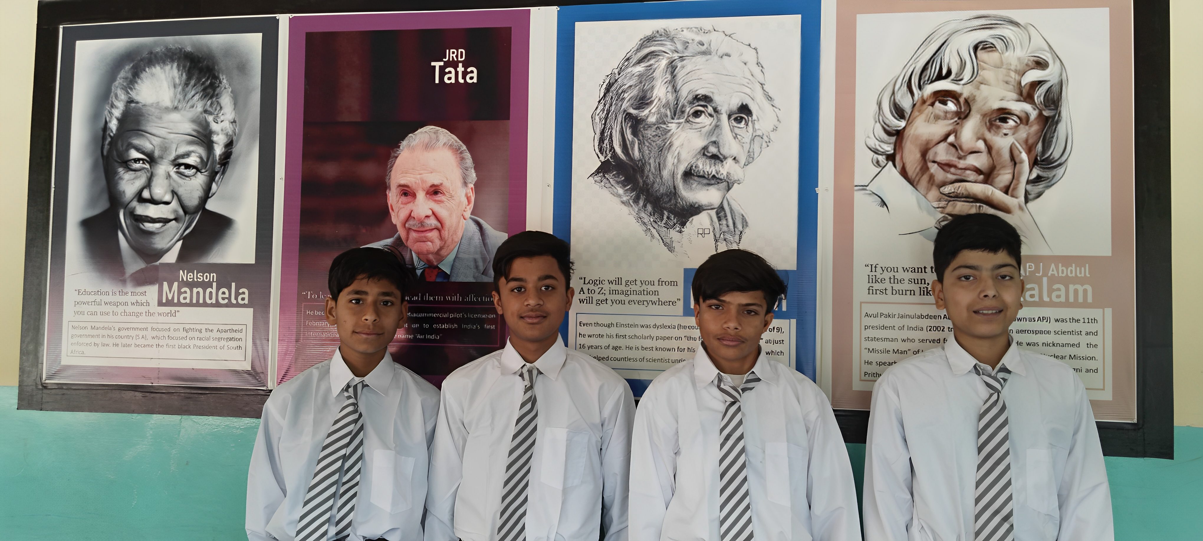 Students at the school result day celebration